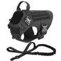 Tactical Vest Pet German Shepherd Golden Retriever Tactical Training Dog Harness and Leash Set For All Breeds Dogs