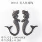 Animal Shape Ironwork Metal Hooks Clothes Hat Key Retro Style Originality Wall Hooks Villa Courtyard Wall Mounted Decorate home