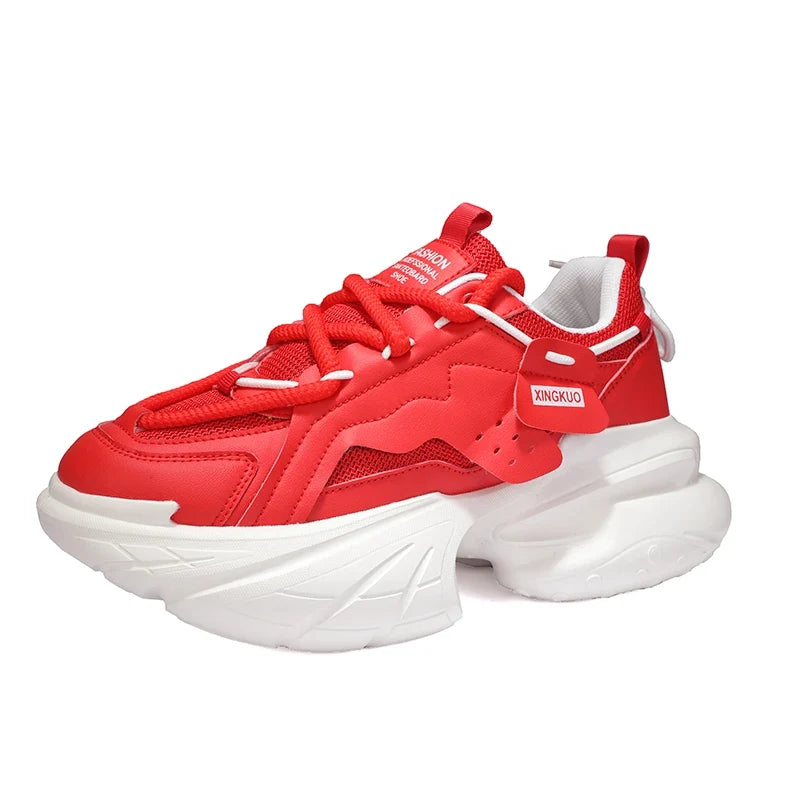 Brand Red Men Height Increasing Shoes Luxury Autumn Casual Sneakers