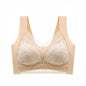 L-5XL Contrast Lace Wireless Bras For Womens Lingerie Top Female Lace Bra Underwire Plus Size Brassiere Perspective Sexy Bras