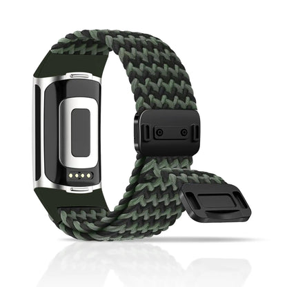 Fitbit Charge 5 & 6 Braided Nylon Band - Magnetic Clasp Strap