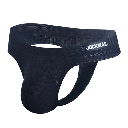 Sexy Men Underwear Panochas Jockstrap T-Back Thongs Cueca Gay Tangas Mens Bikini Brief Nylon Fast Dry As Underwear or Swimwear