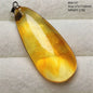 Natural Amber Pendant From Baltic Flower Yellow Amber Water Drop Women Men Jewelry Reiki Stone Women Men AAAAAAA