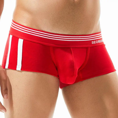 SEOBEAN Brand Men's Underwear Boxers Shorts Breathable Cotton Underpants Comfortable Sexy Panties Boxer For Man