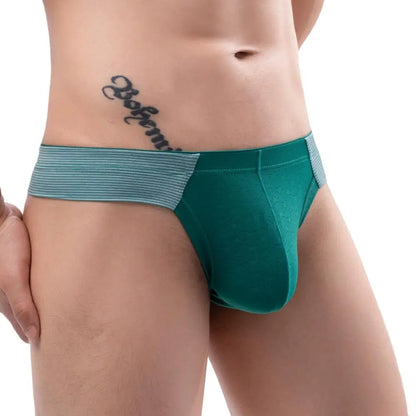 Sexy Breathable Underwear Men Briefs Thongs U convex Pouch Plus Size Underpants Briefs Men's Lingerie Summer Ice Silk Briefs