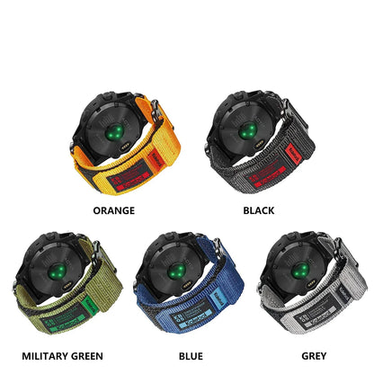 Garmin QuickFit 22/26mm Nylon Loop Band, Solid or Camo