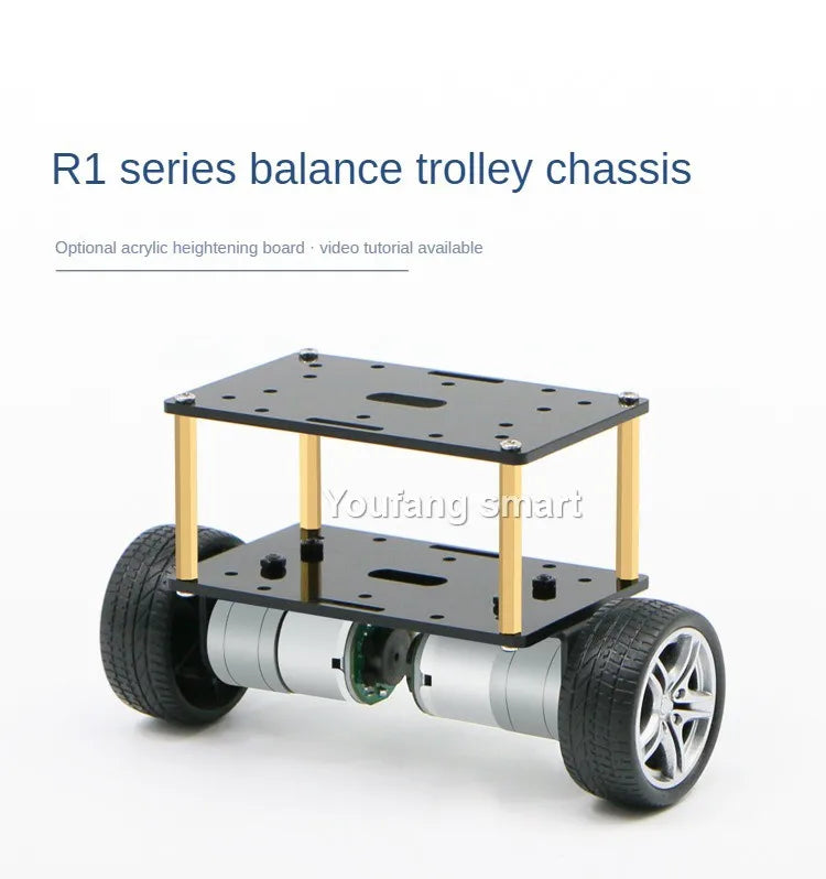 2WD Self-Balancing Robot Car, Encoder Motor, 2-Layer Car with PID & LQR Adjustment for Arduino, Programmable DIY Robot Kit