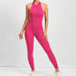 Yoga Women's Padded Workout Suit One-Piece Jumpsuit Workout Set Sports Fitness Overalls Gym Clothing Zipper Long Short 2025 New