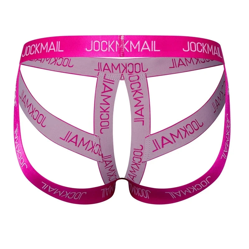 Cockstraps Open Back Underpants Men Jockstrap Panties Sexy Thongs G String Penis Pouch Underwear T-Back Open Butt Thong Lingerie