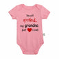 I'm Not Spoiled My Grandma Loves Me Baby Romper Crawling Clothes Triangle Onesies Newborn Baby Clothes Onesies for Babies