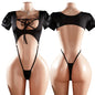 Sexy Lingerie Women Crotchless Hollow Pajamas Erotic Costume Teddy  Backless Office Exotic Outfit Role Play Bondage Underwear