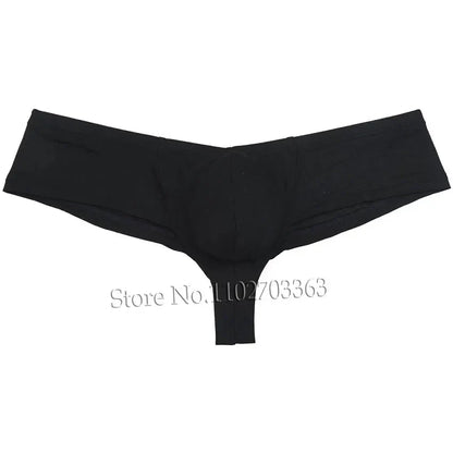 Men's Micro Boxers Mini Bikini Briefs Underwear Slip Bulge Pouch Breathable Smooth Beach Trunks Stretchy Panties Low Rise Soft