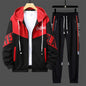 Men’s Printed Cardigan & Pants Tracksuit Set