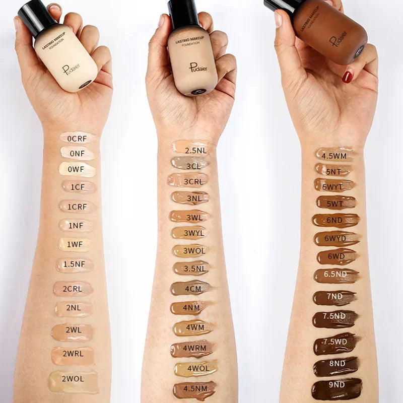 Face Foundation Makeup Base Cream Mineral Full Coverage Concealer No Cracking No Drying Waterproof Face Corrector