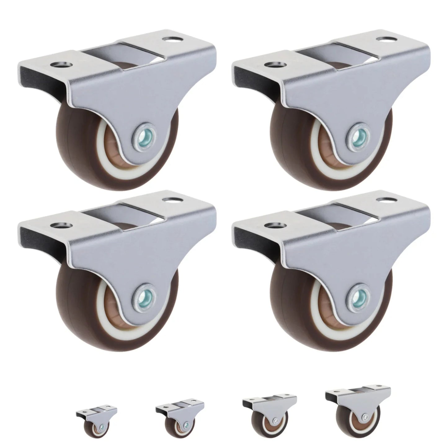 4pcs 1 Inch/1.25 Inch/1.5 Inch/2 Inch Universal Casters Furniture