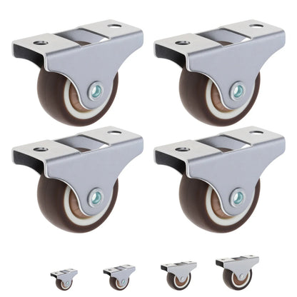 4pcs 1 Inch/1.25 Inch/1.5 Inch/2 Inch Universal Casters Furniture