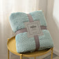 Fluffy Coral Velvet Blanket Flannel Plush Comfortable Thickened and Warm Soft Sofa Throw Blanket for Air-Conditioned Room Luxury