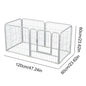 6 Panels Dog Fence Playpen Foldable Exercise Puppy Kennel Cage Heavy Duty Dog Exercise Fence for Dog Cat Rabbit Pet Exercise