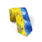 New 3d printed oil painting tie men's fun fashion business tie wedding party shirt accessories Van Gogh starry sunflower