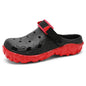 Sandals for Men Black Red Breathable Home Slippers Outdoor Fashion