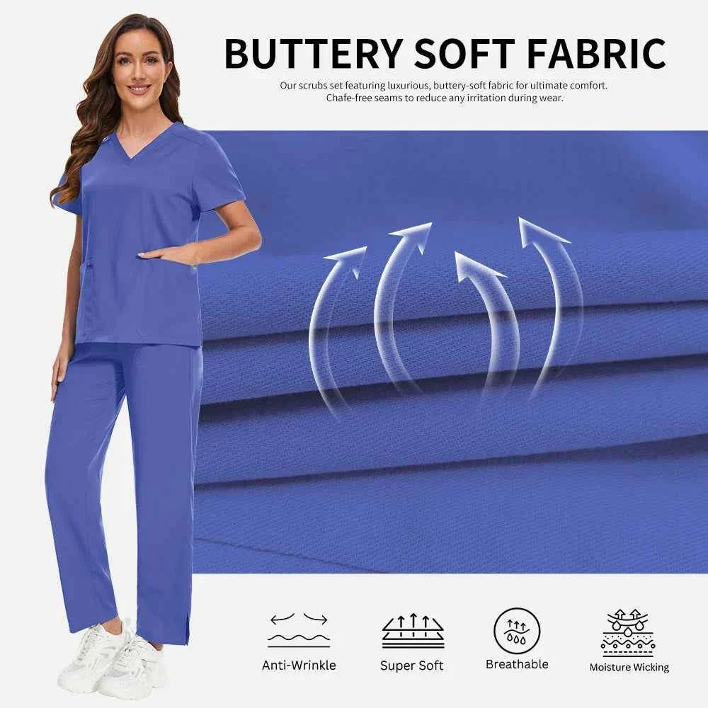 Women's Medical Scrub Workwear Set