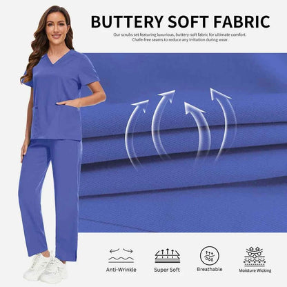 Women's Medical Scrub Workwear Set