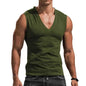 Men's Summer Cotton V-Neck Gym Tank Top