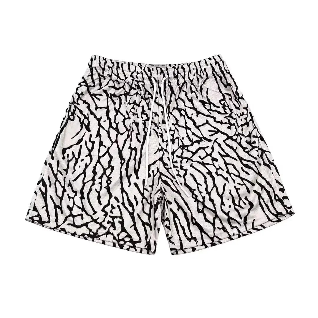 Men's Scale Printed Pattern Casual Shorts Boys Summer Cool Hawaiian 3D Printed Casual Swim Trunks Drawstring Surfboard Shorts