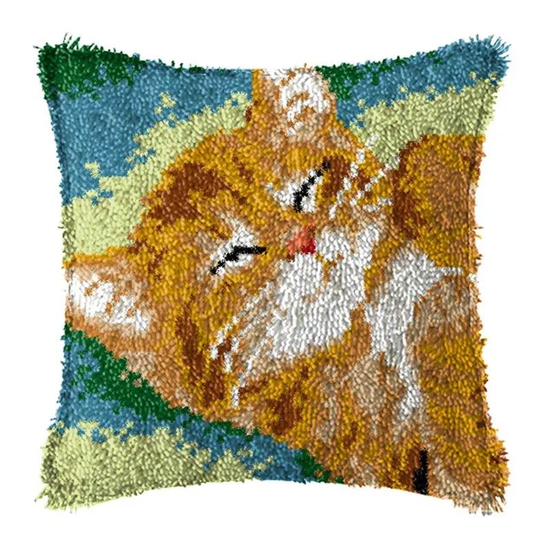 Unicorn Latch Hook Kits Pillow Cover