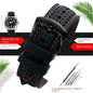 Samsung Galaxy Watch 7, 6, 5, 4 & FE Stitched Perforated Silicone Band