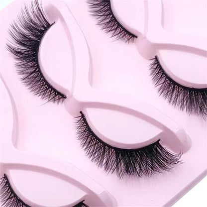 5 Pairs Fox Eye Lashes Winged End Eye Elongated Eyelashes Clear Band Natural Look Lashes Eyelash Extension Manga Lashes