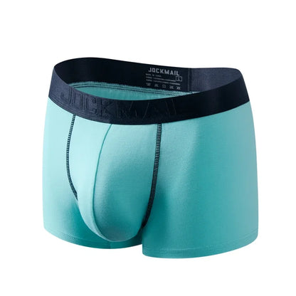 Underwear Men Boxer Briefs Mesh Pouch Penis Scrotum Separation U Convex Unterhosen Herren Boxers Hombre Boxershorts Breathable