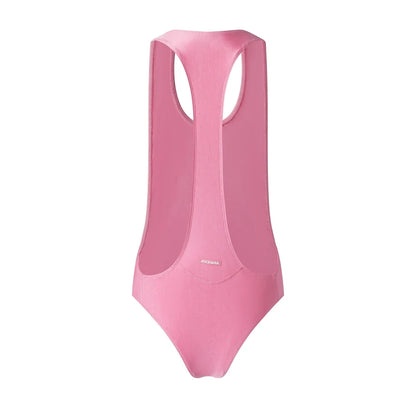 Men Sexy Leotard Underwear Bodysuit Strap Thong Elastic Bondage Jockstrap Harness Halter Neck One-Piece Costume  gay underwear