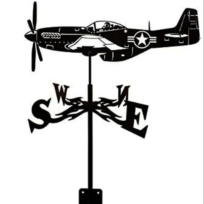 Metal Weathervane,Witch Iron Weather Vane,Sea Rover Wind Direction Indicator,Garden Decoration,Outdoor Roof Decoration,Gardening