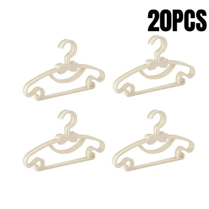 5-50Pcs Baby Hangers Plastic Kids Clothes Storage Hanger for Nursery Children Hangers Toddler Infant Portable Coats Home Rack