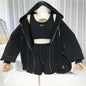 Women's Fashionable Casual Sports Windsuit Spring Autumn Collection Age-Reducing Gym Running Sweatshirt Shorts Three-Piece Set