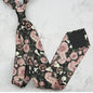 Fashion 8CM Wdith Elegant Neckties Vintage Retro Flower Printed Ties For Adult Mens Casual Daily Neckwear Wedding Party Cravate