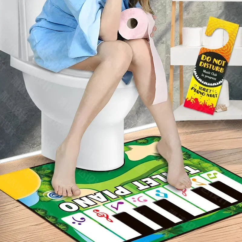 Adult Electronic Piano Game Toilet Carpet Fun Stress Relief Music Rug