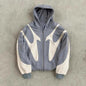 Y2K Devil Print Retro Zip Hoodie