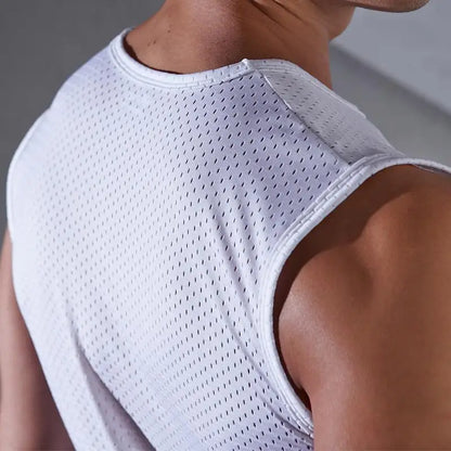 Men Ice Silk Tank Tops