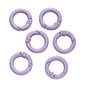 5Pcs Colorful  O Ring Spring Clasp Openable Round Carabiner Keychain Clips Hook Dog Chain DIY Jewelry Buckle Connector