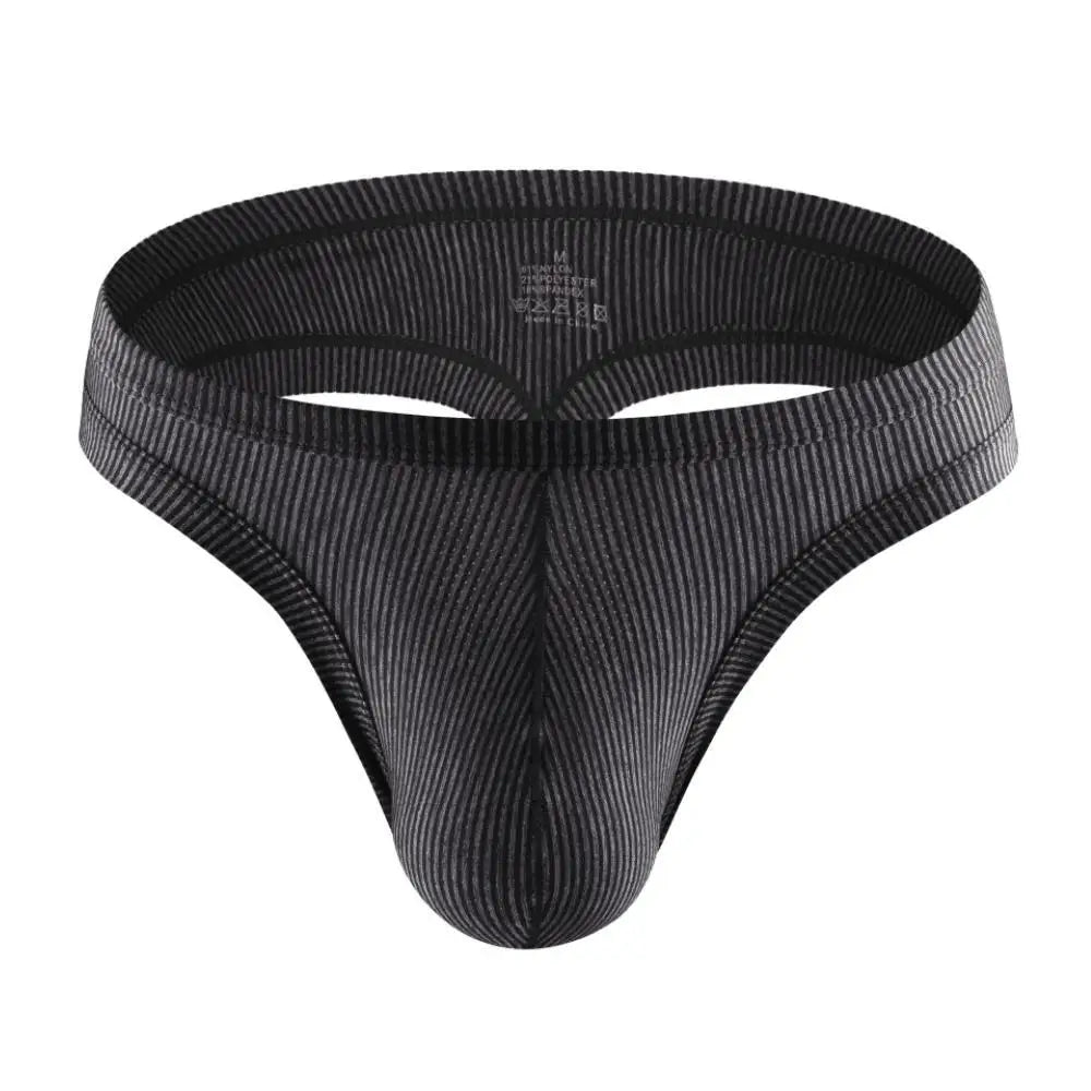 Men's Underwear Breathable T-Back Sexy Thongs G-String Big Penis Pouch Thong Panties Male Lingerie Underpants Briefs