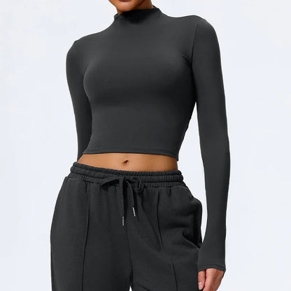 Hearuisavy Summer Women's Fitness Long Sleeved Shirt Lightweight Gym Workout Top Breathable Quick Drying Yoga Clothing Sportwear