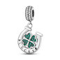 Charms Bead 925 Sterling Silver Pink Butterfly Luminous Firefly Dangle