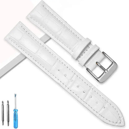 TicWatch Pro 5, Pro 3 & E3 Crocodile-Embossed Leather Buckle Band