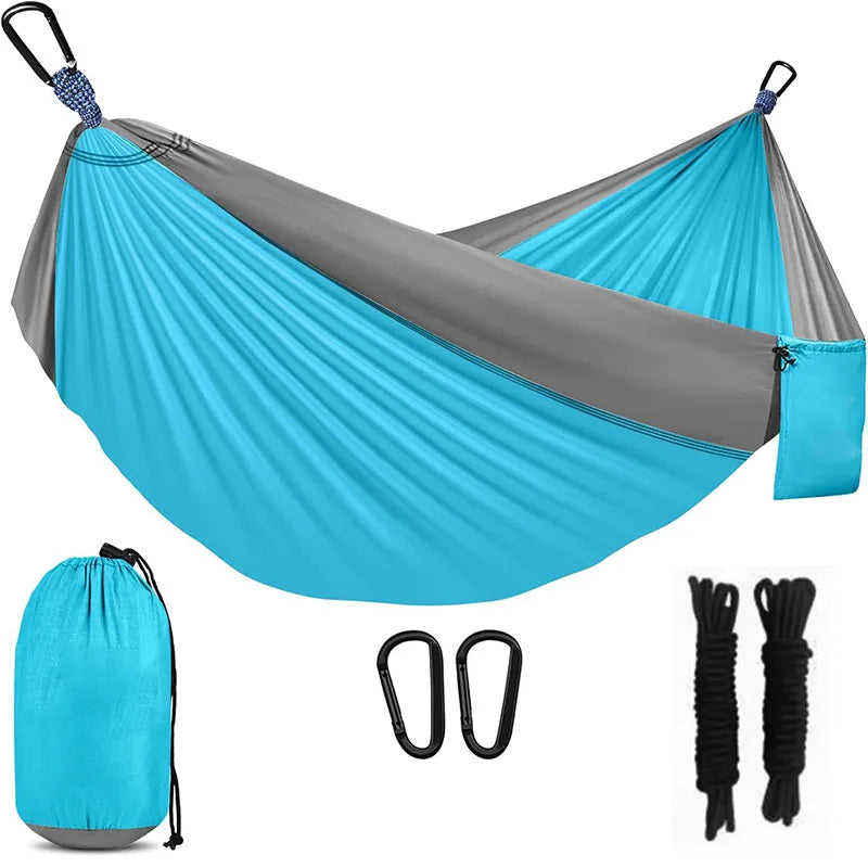 Camping Hammock Portable Hammocks with Tree Straps Attached Carry Bag