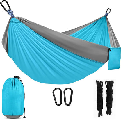Camping Hammock Portable Hammocks with Tree Straps Attached Carry Bag