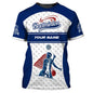 Fashion Badminton Pattern T Shirt Men Kids Summer Sports Short Sleeve Tops 3D Printed Tee Shirts Tracksuit Round Neck T-shirt