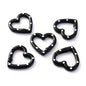 5pcs Multicolor Metal Heart Ring Spring Clasp Carabiner Keychain Clips Hook Dog Chain Diy Jewelry Buckle Connector Supplies