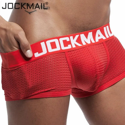 JOCKMAIL  4PCS/Lot boxer men Mesh Breathable boxershorts men Underwear Shorts panties men cuecas boxer underpants calzoncillos